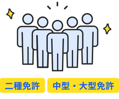 豊富な登録者のイメージ