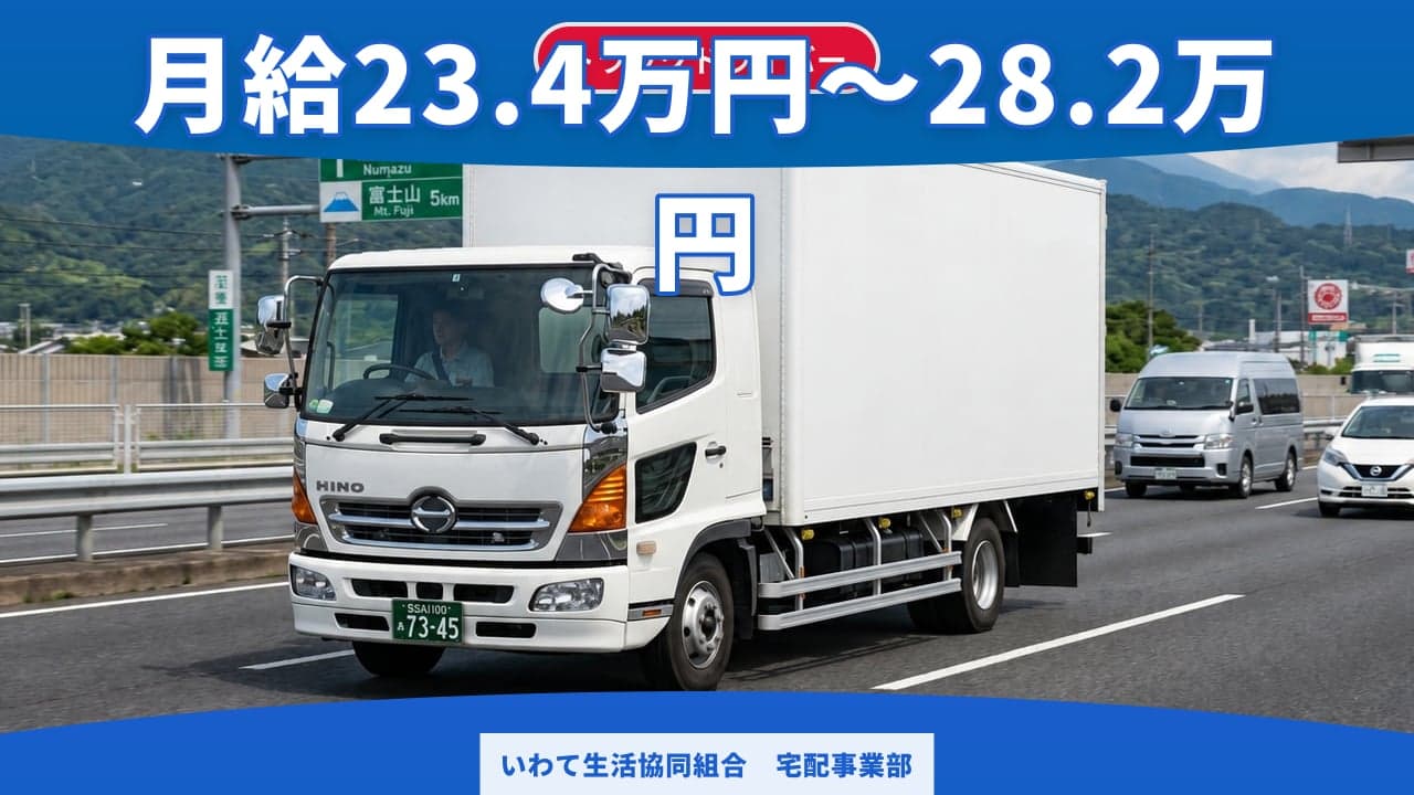 いわて生活協同組合 宅配事業部 トラックドライバー